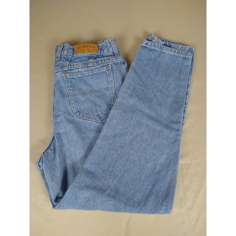 Lee Denim Riders Blue Jeans Ladies 16 Med 34x30 Cotton Comfort Pockets Classic